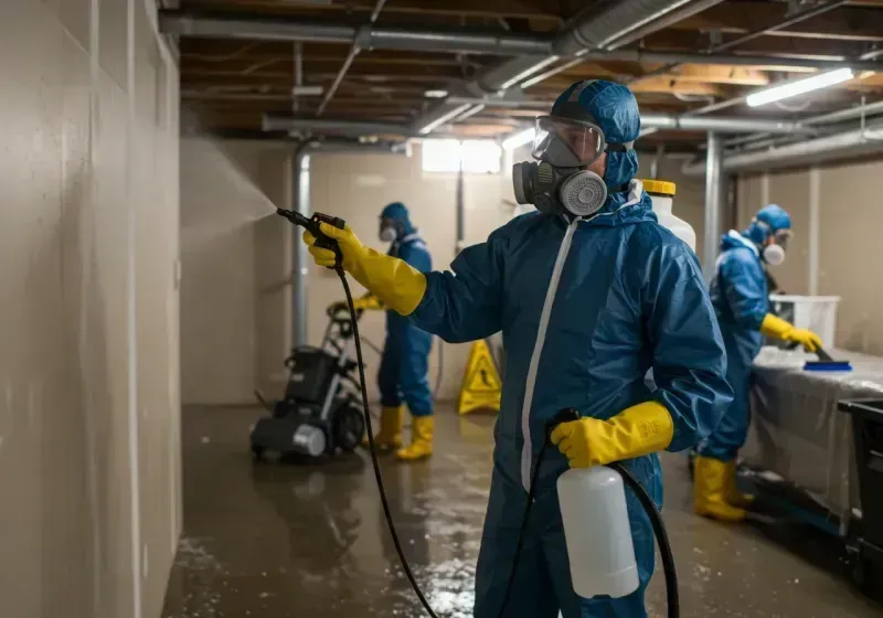 Basement Sanitization and Antimicrobial Treatment process in Creedmoor, NC